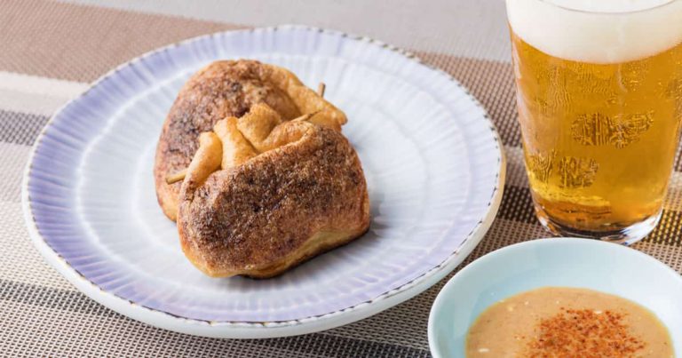 メインビジュアル：《おつまみレシピ》缶詰アレンジ⑥サバ味噌煮缶のきんちゃく焼