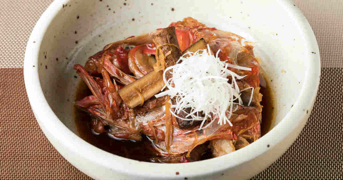 メインビジュアル:日本酒にもってこいレシピ07「魚のアラの煮つけ」