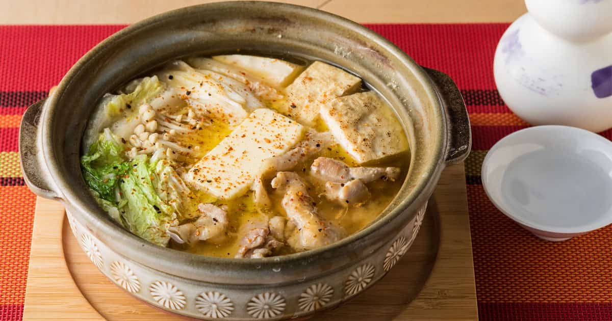 《おつまみレシピ》ひとり鍋⑧味噌バターちゃんこ