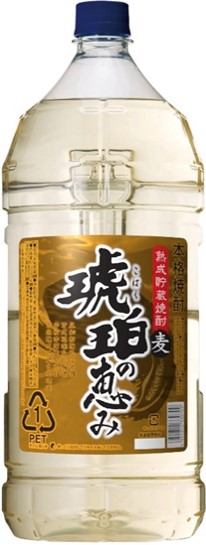 若松酒造 琥珀の恵み 25度 4Lペット