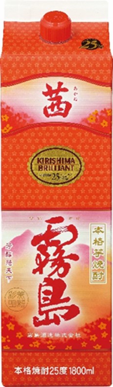 霧島酒造 本格芋焼酎『茜霧島』 紙パック(1800ml)
