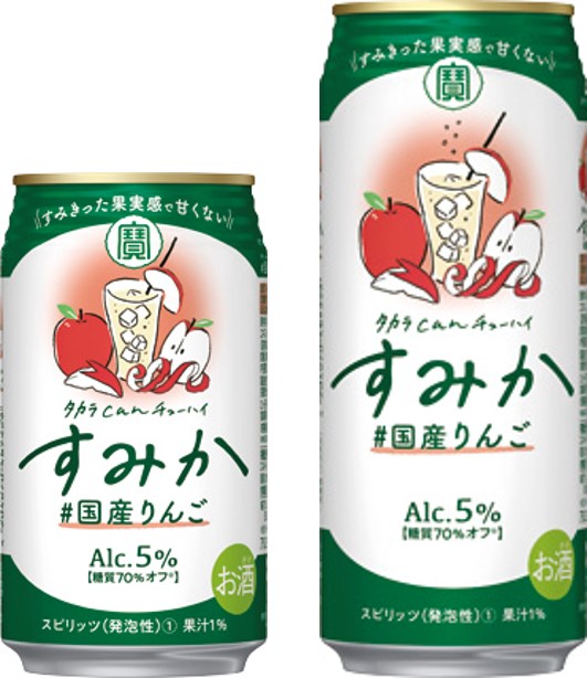 宝酒造 タカラｃａｎチューハイ「すみか」〈＃国産りんご〉 イズミック マーケットアイ新商品情報 イエノミスタイル 家飲みを楽しむ人の情報サイト