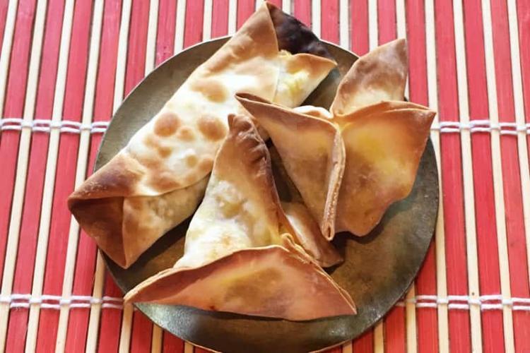 かぼちゃサラダ＆餃子の皮