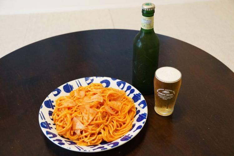 ナポリタンでついにギブアップ。大満足の炭水化物飲み