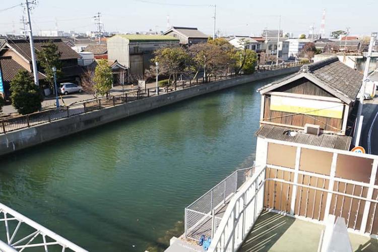 このへんはもう海水50%という感じで、海の香りがします。