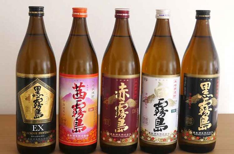 黒霧島だけじゃない！ 霧島酒造の本格芋焼酎、黒・白・赤・茜・黒EXを