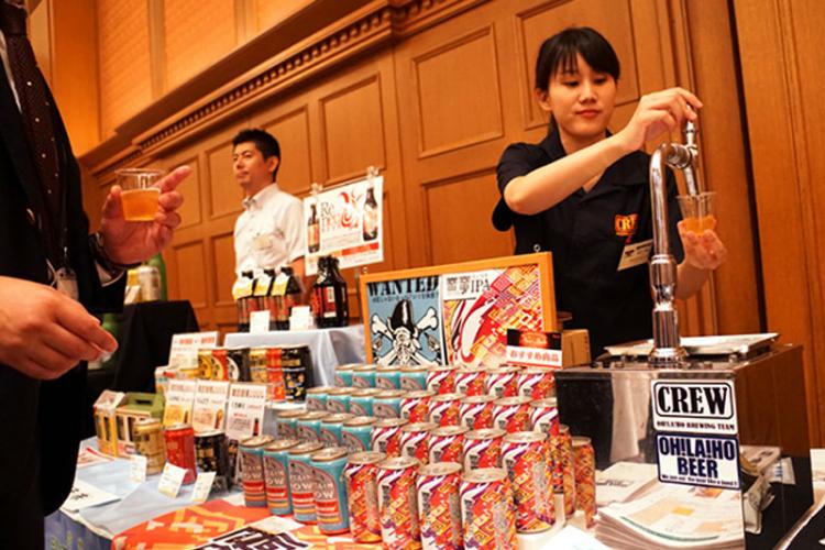 クラフトビールのブース