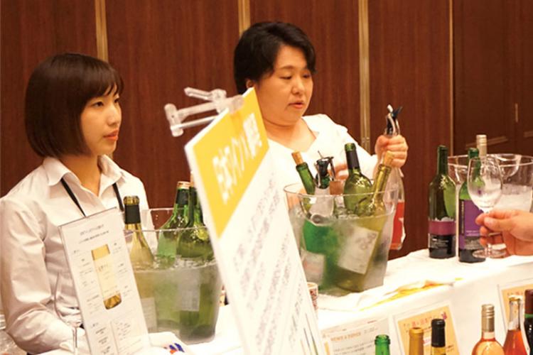 日本ワインのブース