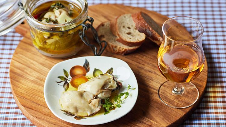 牡蠣のコンフィ