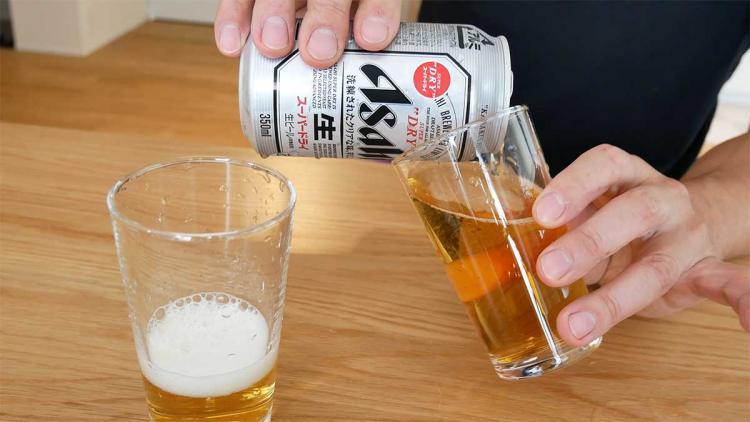 家飲みビールの注ぎ方