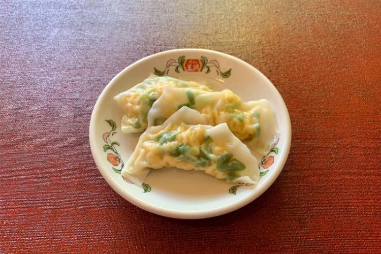 炒り玉子の水餃子