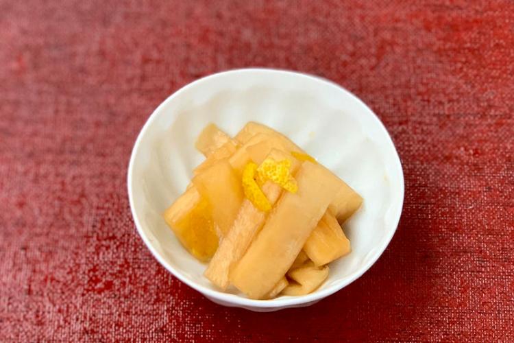 大根の皮の即席漬け