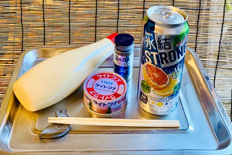ツナ缶と氷結グレープフルーツ ストロング(