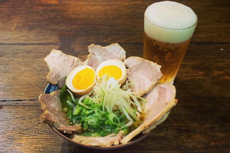 ぬきで一杯その③ チャーシュー麺×ビール