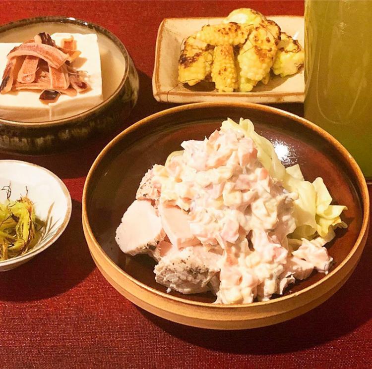 蒸し鶏&タルタルソース