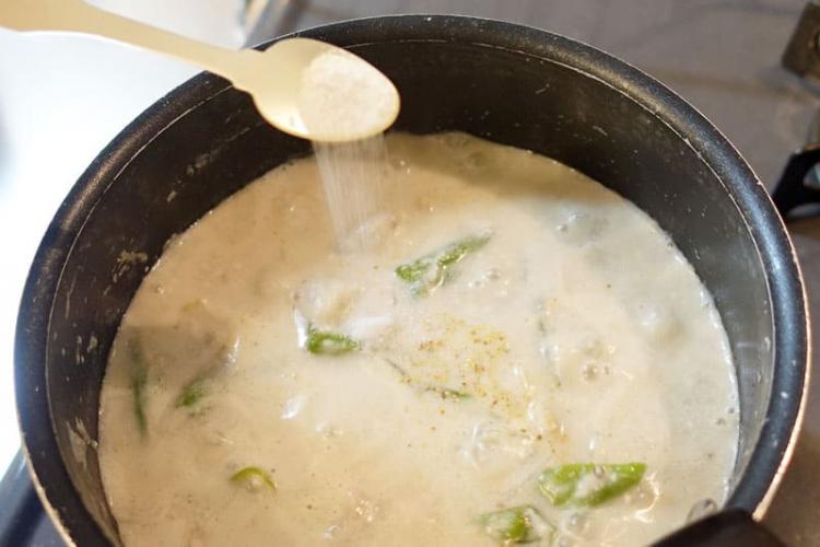 塩こしょうで味付け