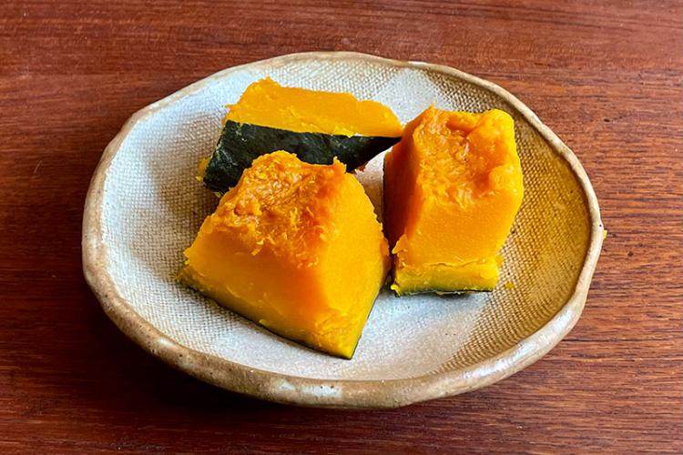 塩だけで煮たかぼちゃ