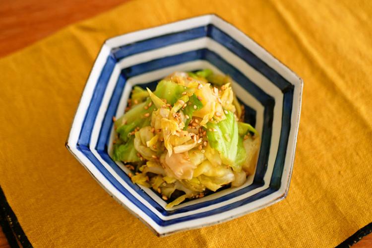 春キャベツのごま和え