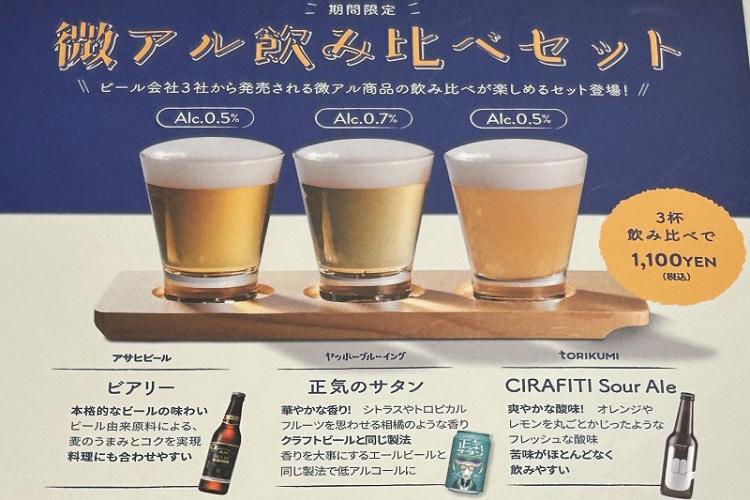 「スマドリバー」の微アル飲み比べセットが人気