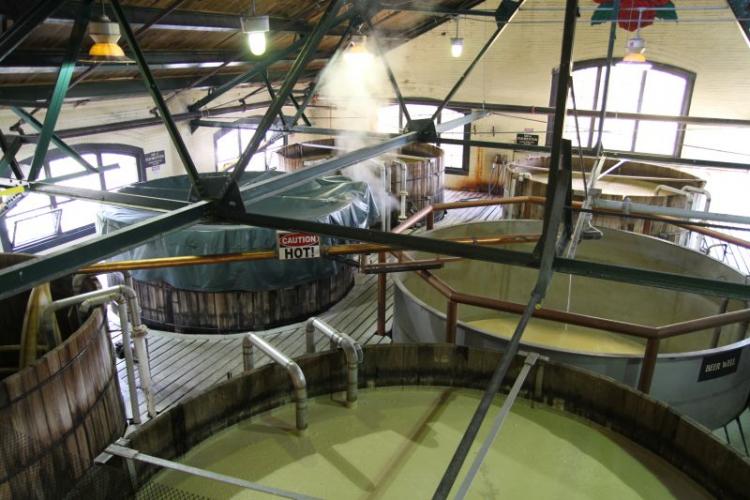 蒸溜前の発酵工程