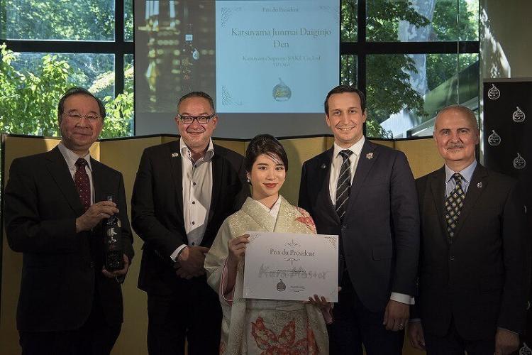 プレジデント賞を受賞した仙台伊澤家勝山酒造の『勝山 純米大吟醸 伝』の蔵元。